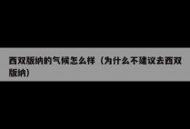 西双版纳的气候怎么样（为什么不建议去西双版纳）