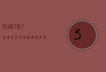 3U8787，航班背后的故事与航空业的未来