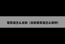 葡萄酒怎么自制（自制葡萄酒怎么做啊）