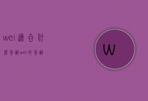 wei适合什么年龄（wei的年龄）