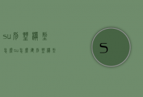su别墅模型怎么（su怎么建别墅模型）