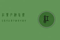 红叶石楠怎么不开花（红叶石楠有的开花有的不开花）