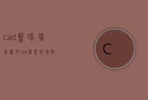 cad篮球场怎么花（cad画篮球场教程）