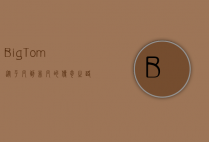 BigTom，从平凡到非凡的传奇之路