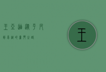 王亚迪，从平凡到卓越的奋斗之路