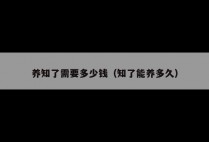 养知了需要多少钱（知了能养多久）