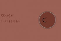 ckk2g211c6手表多少钱（ckk4p211手表价格）