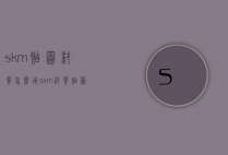 skm贴图材质怎么用（skm材质贴图是什么）