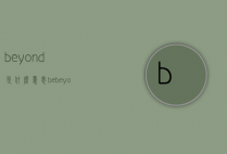 beyond是什么意思（be beyond是什么意思）