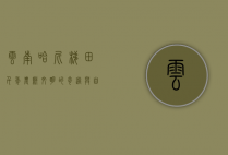 云南哈尼梯田，千年农耕文明的奇迹与自然的和谐共生