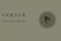 如何辨别红菇气味（如何辨别红菇气味真假）