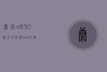 康佳e830卖多少（佳能ew83h值多少钱）