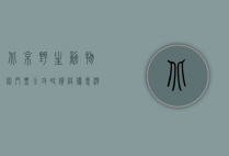 北京野生动物园门票全攻略，价格、优惠、游览指南及体验分享