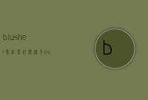 blusher腮红是什么牌子（blusher腮红多少钱）