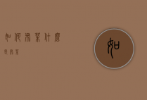 如何布菜（什么是布菜）