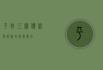 平娃三宝，传统与创新的完美融合