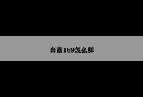 奔富169怎么样