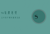 su怎么表现水中有石头的简单介绍