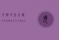 母猪的产后护理，确保健康与高效繁殖的关键步骤