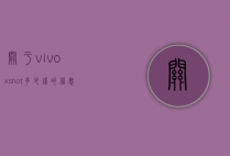 关于vivoxshot多少钱的信息