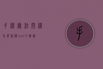 手机无法开机怎么刷机（vivo手机无法开机怎么刷机）