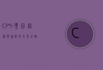CPS项目，创新与协作的未来之路