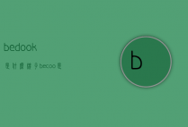 bedook是什么牌子（becoo是什么牌子的）