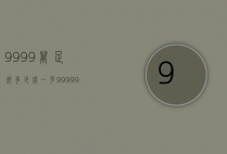 9999万足银多少钱一克（99999足银多少钱一克）