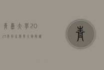 青岛大学2023年招生简章，全面解读招生政策、专业优势与报考指南