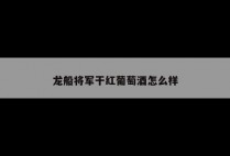 龙船将军干红葡萄酒怎么样