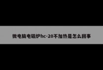 微电脑电磁炉hc-20不加热是怎么回事