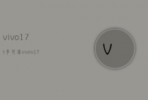 vivo17t多少钱（vivov17手机多少钱）