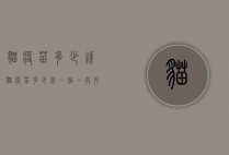 猫疫苗多少钱（猫疫苗多少钱一针一共打几针）
