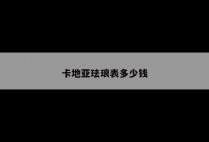 卡地亚珐琅表多少钱