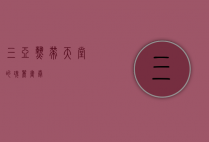 三亚，热带天堂的瑰丽画卷