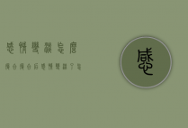 感情变淡怎么复合（复合后感情变淡了怎么办）