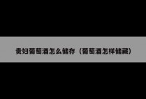 贵妇葡萄酒怎么储存（葡萄酒怎样储藏）