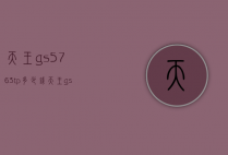 天王gs5763tp多少钱（天王gs5740p多少钱）