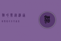 猫叫声，从沟通到情感的奇妙语言