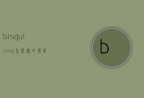 bisquitvsop怎么样的简单介绍