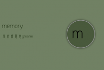 memory是什么意思（greenmemory是什么意思）