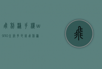 飞利浦手机w930主板多少钱（飞利浦e309手机参数）