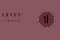 什么是闰年（2020年为什么是闰年）