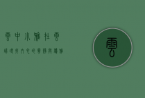 云中小雅，在云端寻找内心的宁静与优雅
