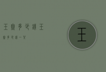 玉塞多少钱（玉塞多少钱一只）