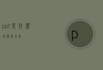 ppt是什么的简单介绍