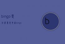 bingo是什么意思（粤语bingo是什么意思）