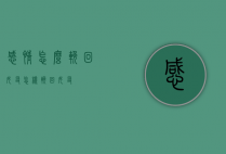 感情怎么挽回女友（怎样挽回女友）