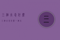 三个火念什么（三个火念什么一个木）