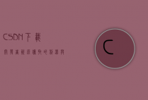 CSDN下载，开发者资源获取的利器与使用指南